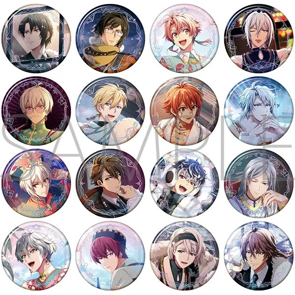 (1BOX=16)(Goods - Badge) IDOLiSH7 Badge Collection LINK RING WIND