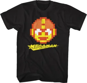 8-Bit Head Shot Mega Man T-Shirt