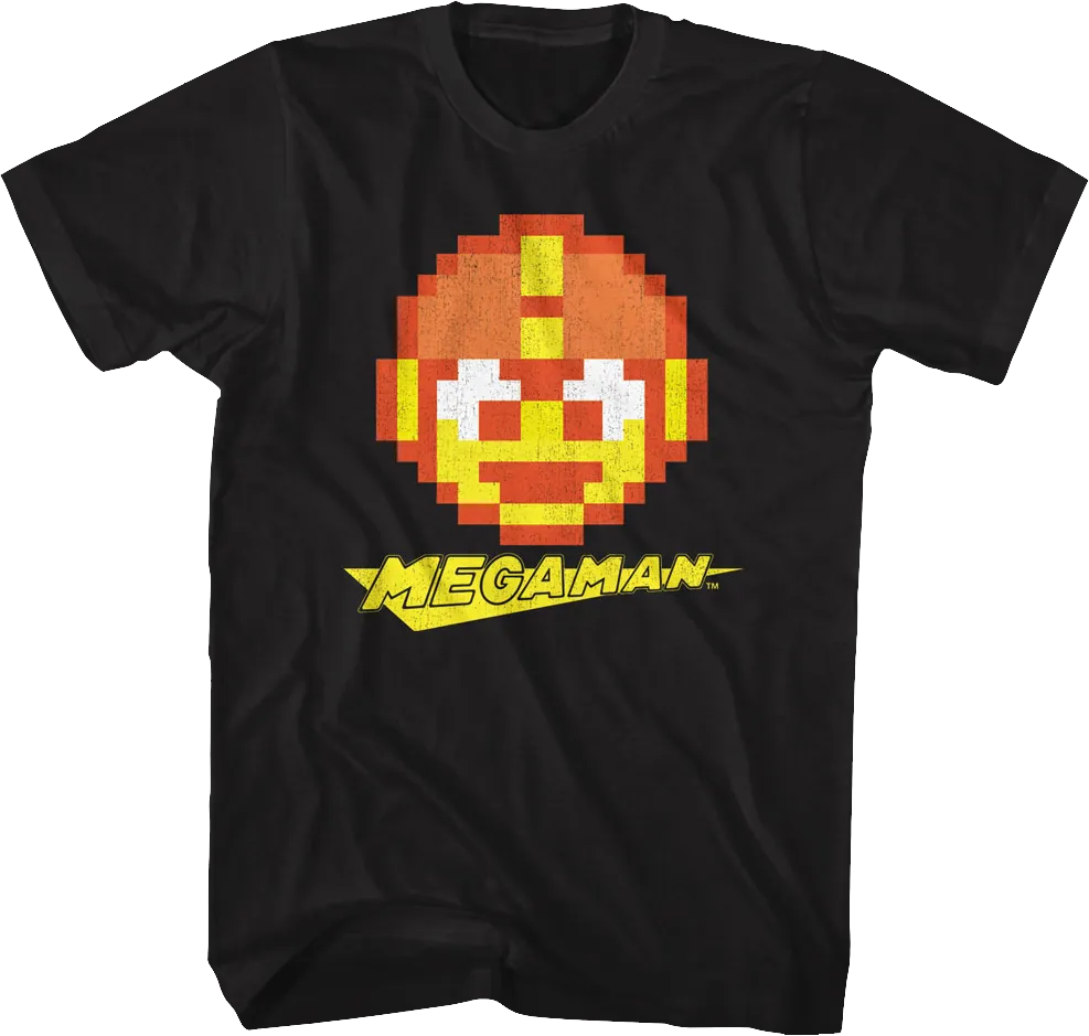 8-Bit Head Shot Mega Man T-Shirt