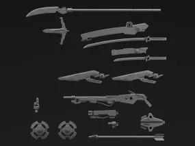 Bandai 30 Minutes Missions 30MM #W-11 1/144 Customize Weapons (Sengoku Army) Model Kit