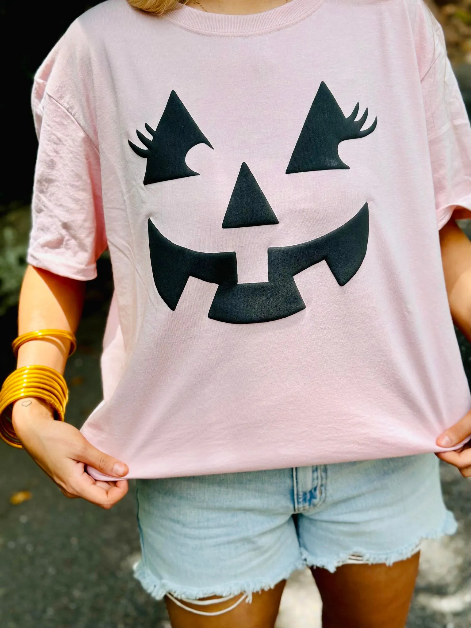 Halloween Jacko lantern Pumpkin Puff Tee