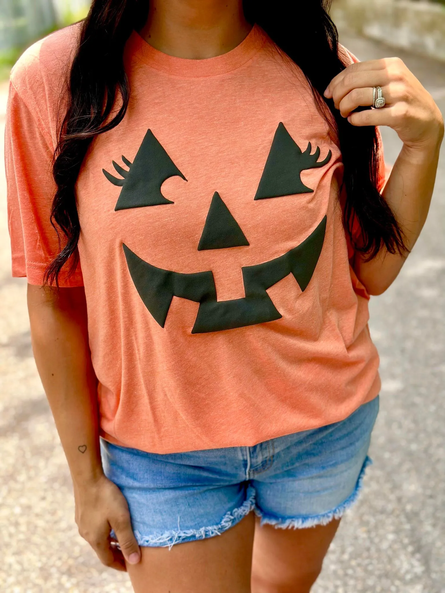 Halloween Jacko lantern Pumpkin Puff Tee