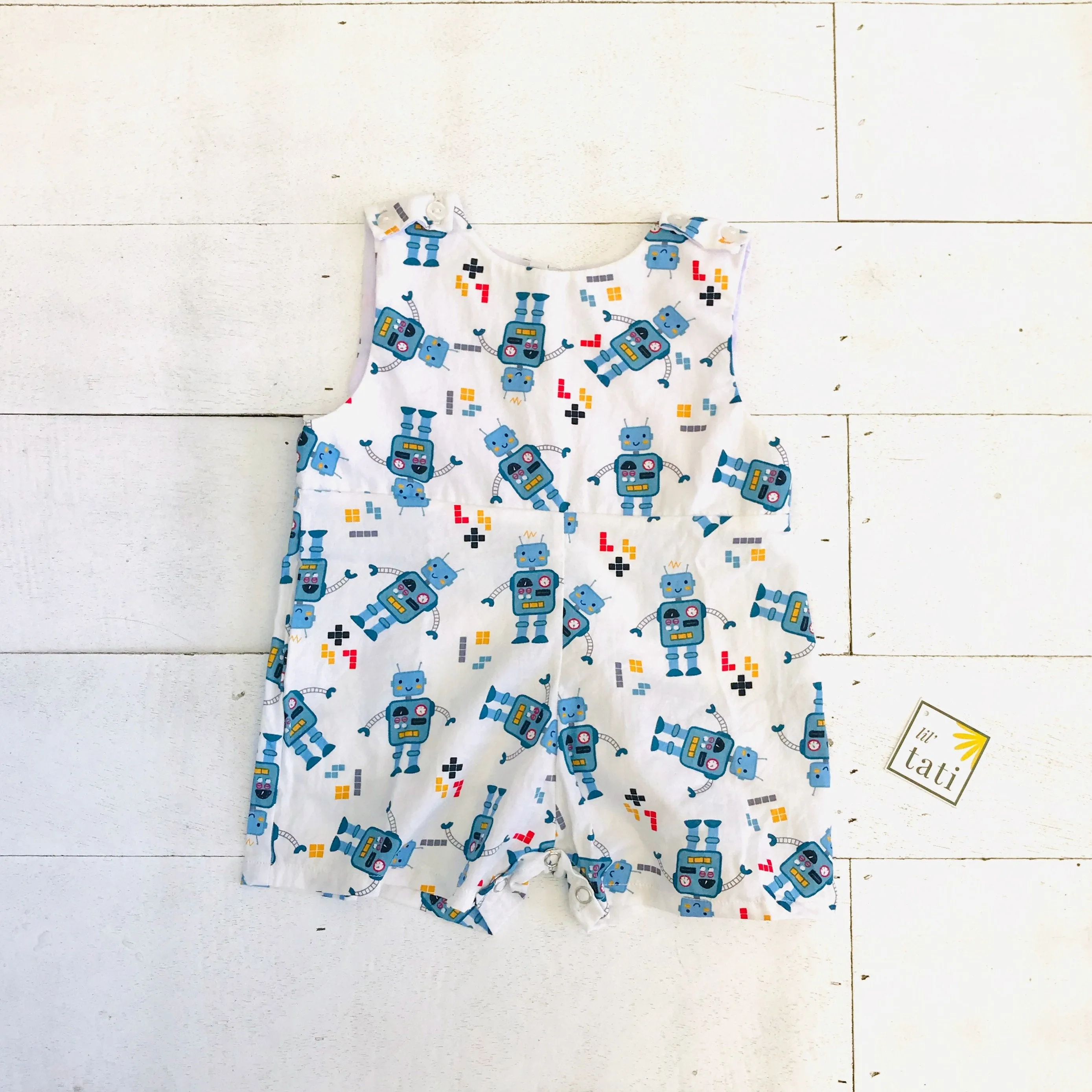 Oak Playsuit in Mr. Robot Print