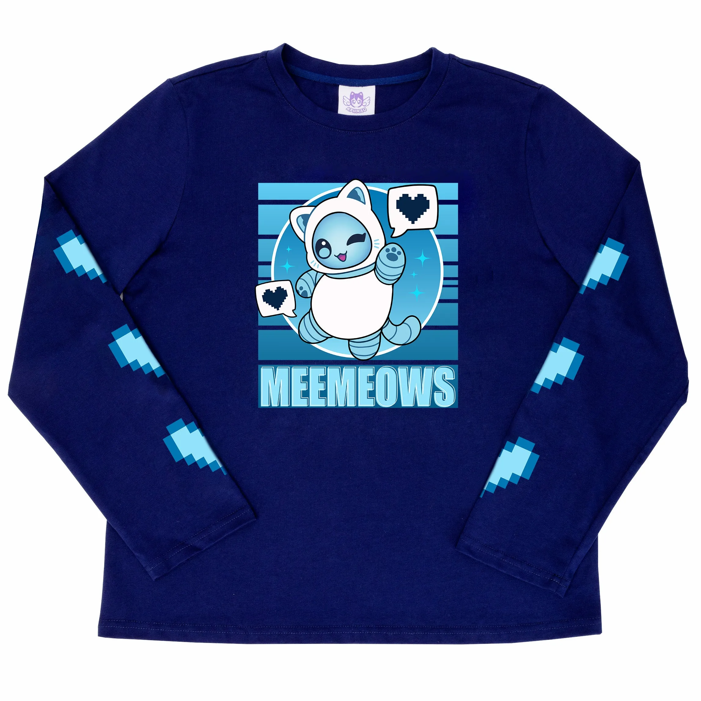 Robot Cat Long Sleeve Tee