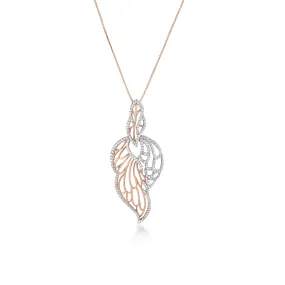 Skyward Bound Feathered Diamond Pendant